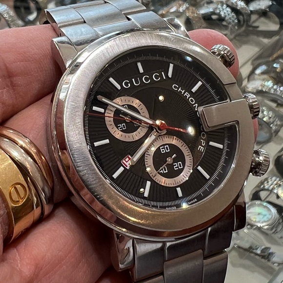 Men’s Gucci Watch Chronograph Timepiece Watch G-Chrono YA101309 - Picture 2 of 5